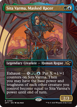 Sita Varma, Masked Racer (REGULAR) x1 - MTG Aetherdrift DFT #368 - Image 1