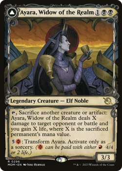 Ayara, Widow of the Realm // Ayara, Furnace Queen (REGULAR) x1 - MTG MOM #296 - Image 1