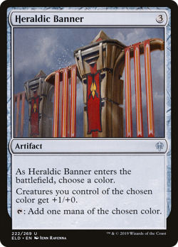 Heraldic Banner (REGULAR) x1 - MTG Throne of Eldraine ELD #222 - Image 1