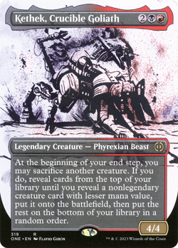 Kethek, Crucible Goliath (REGULAR) x1 - MTG Phyrexia: All Will Be One ONE #319 - Image 1