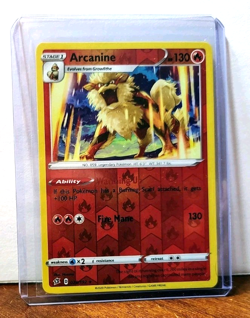 POKEMON ARCANINE 028/192 REVERSE HOLO RARE REBEL CLASH MP - Image 5