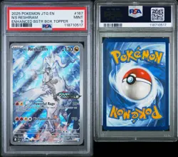 2025 Pokemon PSA 9 N's Reshiram 167/159 Journey Together IR Stamped Enhanced Box - Image 2