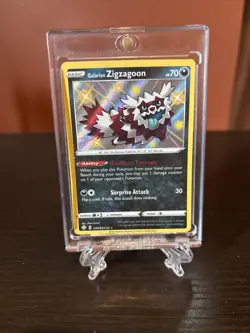 Galarian Zigzagoon SV078/SV122 Shining Fates: Shiny Vault Holo Pokemon TCG NM - Image 1