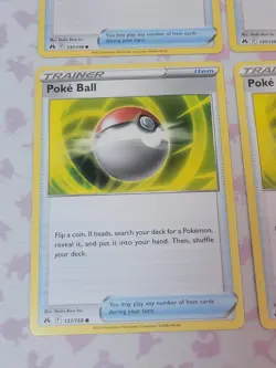 Pokemon TCG Sword & Shield Crown Zenith Poke Ball x4 Playset 137/159 NM/M - Image 1