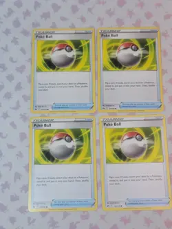 Pokemon TCG Sword & Shield Crown Zenith Poke Ball x4 Playset 137/159 NM/M - Image 2