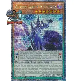 Yugioh! 1x Astrograph Sorcerer RA04-EN282 Quarter Century Secret Rare NM - Image 1