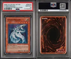 PSA 10 Yugioh 1st Edition Cyber Dragon CRV-EN015 Super Rare - Image 3