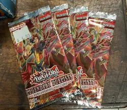 4x YuGiOh TCG YUGIOH 1st Ed Legendary Duelists Soulburning Volcano BOOSTER PACK - Image 1