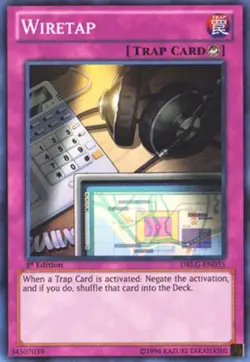 Wiretap - DRLG-EN035 - Super Rare - 1st Edition NM YuGiOh! Dragons of Legend - Image 1