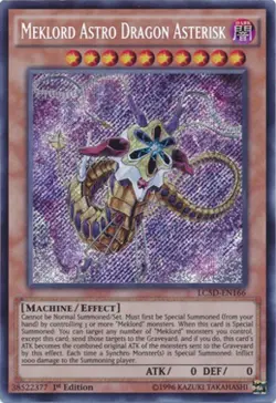 Meklord Astro Dragon Asterisk - LC5D-EN166 - Secret Rare - 1st Edition NM YuGiOh - Image 1