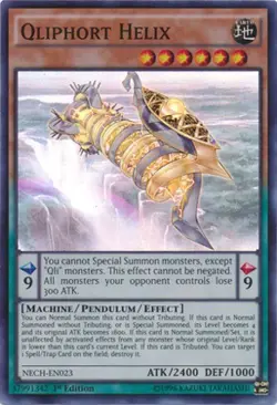 Qliphort Helix - NECH-ENS04 - Super Rare - Limited Edition NM YuGiOh! The New C - Image 1