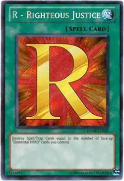 R - Righteous Justice - RYMP-EN025 - Secret Rare - Unlimited Edition NM YuGiOh! - Image 1