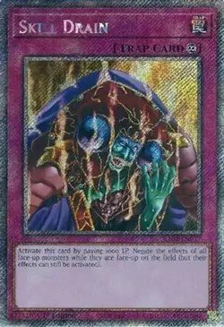 Skill Drain - RA02-EN077 - Platinum Secret Rare - 1st Edition NM YuGiOh! 25th A - Image 1