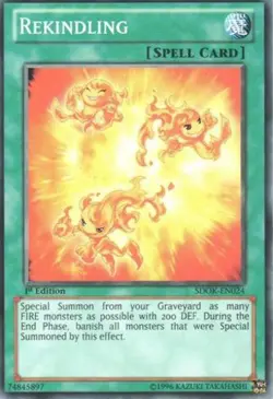 Rekindling - SDOK-EN024 - Common - 1st Edition NM YuGiOh! Starter Deck Cards - Image 1