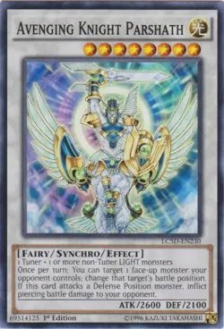 Avenging Knight Parshath - LC5D-EN230 - Common - 1st Edition NM YuGiOh! Legenda - Image 1