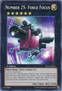Number 25: Force Focus - SP14-EN026 - Starfoil Rare - 1st Edition NM YuGiOh! St - Image 1