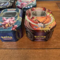 Pokemon Trading Card Game EMPTY Metal Container Boxes Set Of 6 Collector Tins - Image 3