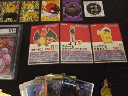POKEMON MIX LOT Cards Gold Holo Stickers Graded Slabs Art Card Pikachu Pins Coin - Image 5