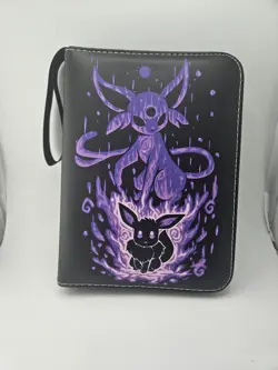 Pokemon Binder For Card Collecting 50 Sleeves Zip Closure Wrist Strap - Image 1