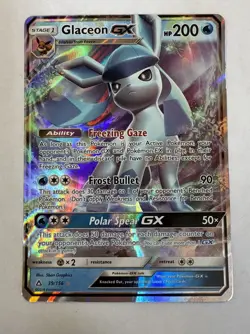 Glaceon GX 39/156 Ultra Prism Ultra Rare Pokemon Card (NM) - Image 1