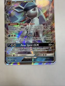 Glaceon GX 39/156 Ultra Prism Ultra Rare Pokemon Card (NM) - Image 3