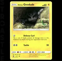 Alolan Geodude 32/111 Crimson Invasion - Common - Pokémon Card TCG - Image 1
