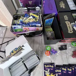 Huge Pokemon Card Collection -some sealed, 3 binders, tins, Boxes, lot of cards - Image 2