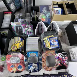 Huge Pokemon Card Collection -some sealed, 3 binders, tins, Boxes, lot of cards - Image 5