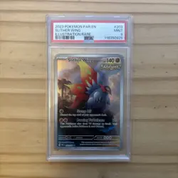 2023 Pokemon Paradox Rift Slither Wing Illustration Rare Card #203/182 PSA 9 - Image 1