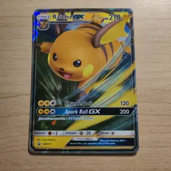 Raichu GX SM213 - NM FULL ART Black Star Promo - 2019 Pokemon TCG Card - Image 1