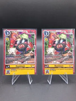 Nanimon 2X EX9-028 Uncommon Versus Monsters NM Digimon Card - Image 1