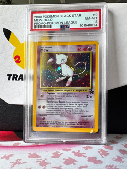 PSA 8 MEW Black Star Promo 9 Holo Pokemon Card 2000 WOTC Vintage - Image 1