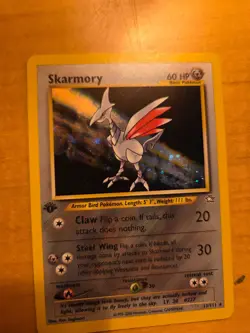 Skarmory - 13/111 - Neo Genesis 1st Edition - Holo Rare - NM - Pokemon TCG Card - Image 1