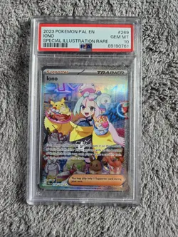 Pokemon TCG Iono Paldea Evolved Special Illustration Rare Card 269/193 PSA 10 - Image 1