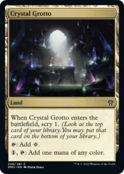 Crystal Grotto - Near Mint MTG Dominaria United - Image 1
