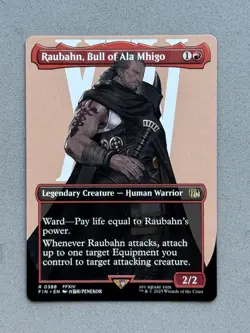 Raubahn, Bull of Ala Mhigo (Borderless) #388 MTG Final Fantasy FIN Regular - NM - Image 1