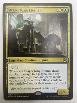 1x MTG Brago, King Eternal - Eternal Masters - Magic the Gathering-NM - Image 1