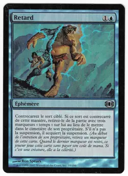 ►Magic-Style◄ MTG - Retard / Delay - FRENCH Future Sight FOIL - Good/Played - Image 1