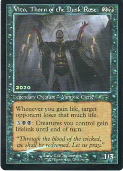 MTG: 30th Anniversary Promos: Foil Vito, Thorn of the Dusk Rose: LP Condition - Image 1