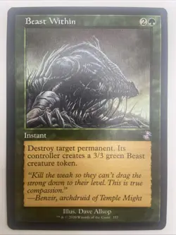 MTG-Beast Within MTG Time Spiral Remastered Special NM x1 - Magic The Gathering - Image 1