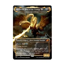 WOTC MtG Ikoria Lair of B Ghidorah, King of the Cosmos - Illuna, Apex of W EX - Image 1