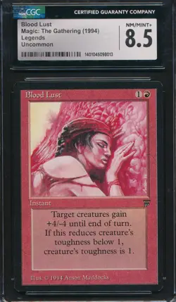 Legends Blood Lust CGC 8.5 Graded Magic MTG (8013) -magicgraders- - Image 1