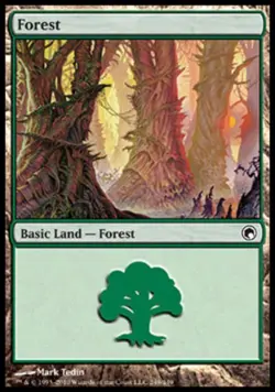 Forest (249) -Foil Medium Play MTG Scars of Mirrodin - Image 1