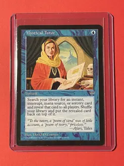 Rare Mystical Tutor Mirage NM Blue Uncommon MAGIC MTG CARD - Image 3