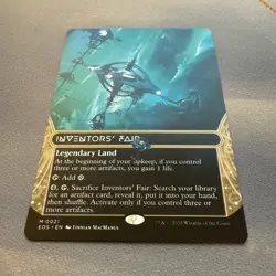 Inventors' Fair MINT 0021 Borderless EOS Stellar Sights MTG Rare Land Unplayed - Image 2