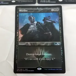 3x MTG FOIL Murder M19 Friday Night Magic FNM Promo NM Near Mint Never Played - Image 2