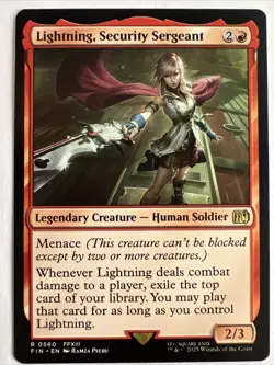 MTG - LIGHTNING, SECURITY SERGEANT - Final Fantasy (R) - Image 1
