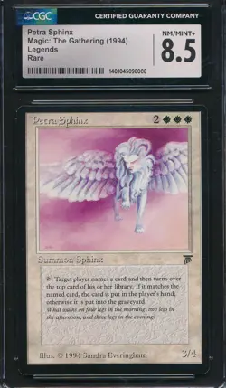 Legends Petra Sphinx CGC 8.5 Graded Magic MTG (8008) -magicgraders- - Image 1