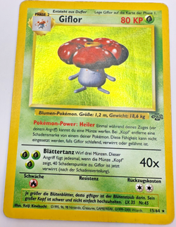 Pokemon Karte TCG Giflor 15/64 Dschungel Holo Rare Vintage WOTC Deutsch GD - Image 1