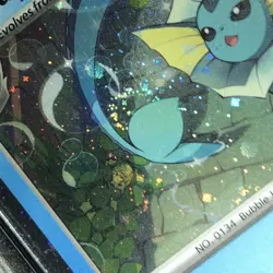 🌀 Pokemon SVP 168 - Black Star Promo Vaporeon Cosmos Holo - PSA 9 - Swirl 🌀 - Image 3